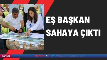 Eş Başkan sahaya &ccedil;ıktı