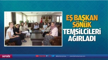 Eş Başkan S&ouml;n&uuml;k temsilcileri ağırladı