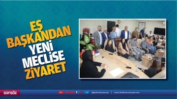 Eş başkandan yeni meclise ziyaret