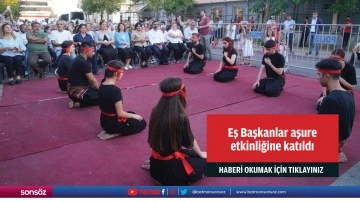 Eş Başkanlar aşure etkinliğine katıldı