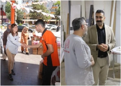 Eş Başkanlar, Diclekent Bulvarı&rsquo;ndaki esnafı ziyaret etti