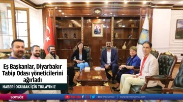 Eş Başkanlar, Diyarbakır Tabip Odası y&ouml;neticilerini ağırladı
