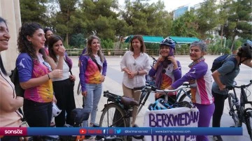 Eş Başkanlar kadın bisiklet grubunu ağırladı