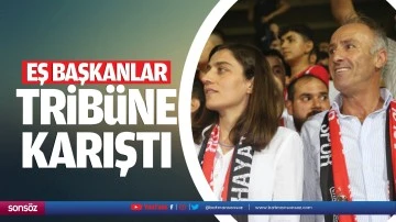 Eş Başkanlar trib&uuml;ne karıştı