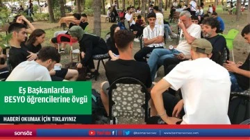 Eş Başkanlardan BESYO &ouml;ğrencilerine &ouml;vg&uuml;