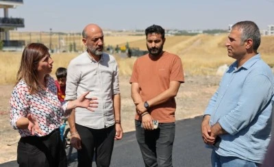 Eşbaşkan Bucak &ccedil;alışma alanlarını inceledi