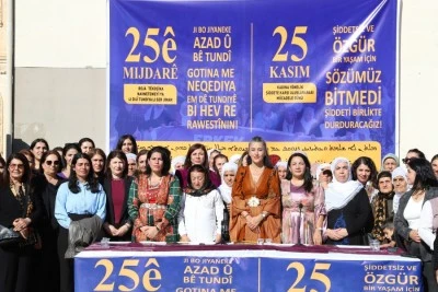 Eşbaşkan Bucak, Nusaybin'de yapılan a&ccedil;ıklamaya katıldı