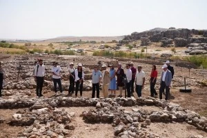 Eşbaşkandan kazı alanına ziyaret 