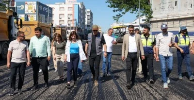 Eşbaşkanlar asfalt sezonunun startını verdi