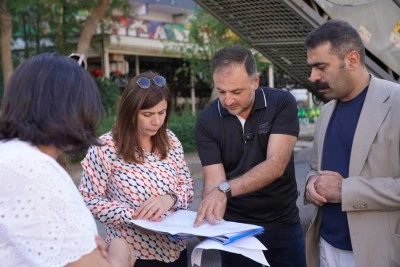 Eşbaşkanlar, &ccedil;alışmayı inceledi