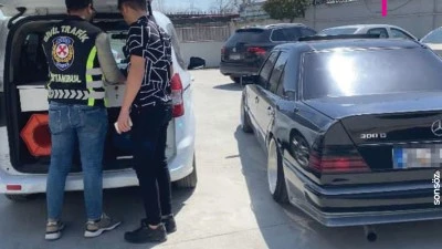 Esenler'de drift yapan s&uuml;r&uuml;c&uuml;ye para cezası