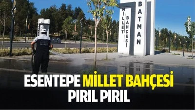 Esentepe Millet Bah&ccedil;esi pırıl pırıl