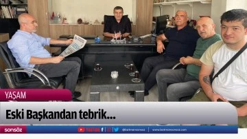 Eski Başkandan tebrik&hellip;
