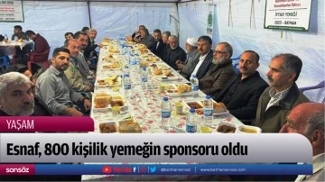 Esnaf, 800 kişilik yemeğin sponsoru oldu
