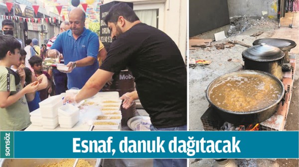 ESNAF, DANUK DAĞITACAK