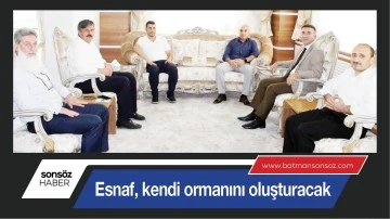 Esnaf, kendi ormanını oluşturacak