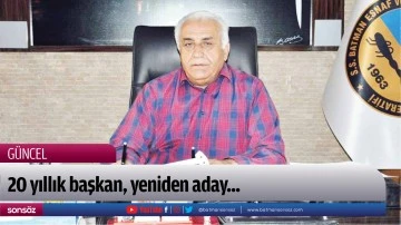 Esnaf Kooperatif başkanı, yeniden aday...
