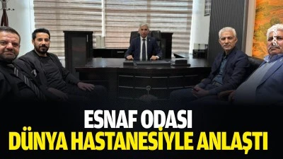 Esnaf Odası, D&uuml;nya Hastanesiyle anlaştı