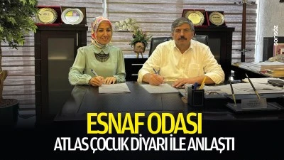 Esnaf odası ile Atlas &Ccedil;ocuk Diyarı anlaştı