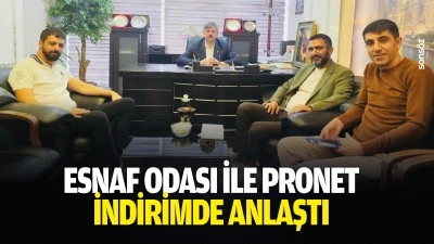 Esnaf Odası ile Pronet indirimde anlaştı