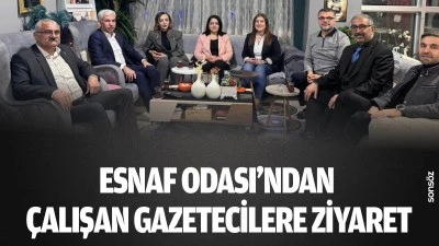 Esnaf Odası&rsquo;ndan &Ccedil;alışan Gazetecilere ziyaret