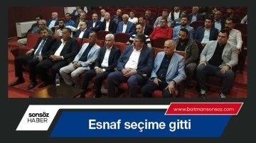 Esnaf se&ccedil;ime gitti