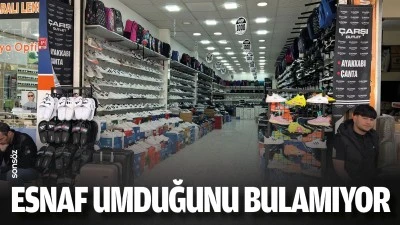 Esnaf umduğunu bulamıyor