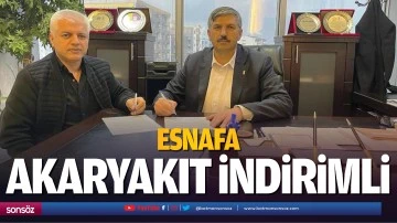Esnafa akaryakıt indirimli&hellip;