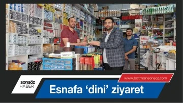 Esnafa &lsquo;dini&rsquo; ziyaret