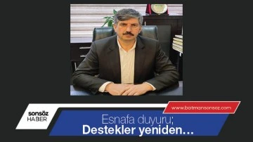 Esnafa duyuru; Destekler yeniden&hellip;