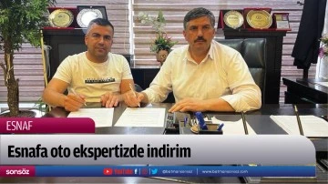 Esnafa oto ekspertizde indirim