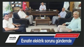 Esnafın elektrik sorunu g&uuml;ndemde