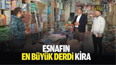 Esnafın en b&uuml;y&uuml;k derdi kira&hellip;