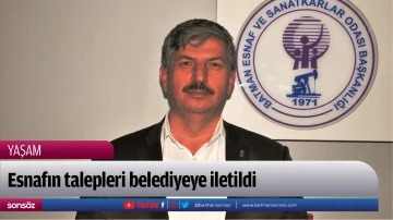 Esnafın talepleri belediyeye iletildi
