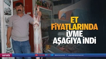 Et fiyatlarında ivme aşağıya indi