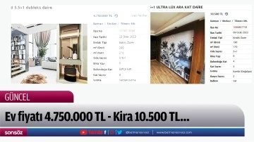 Ev fiyatı 4.750.000 TL - Kira 10.500 TL&hellip;
