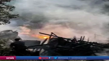 Ev ve ahırda &ccedil;ıkan yangın s&ouml;nd&uuml;r&uuml;ld&uuml;