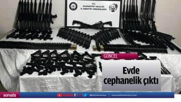 Evde cephanelik &ccedil;ıktı