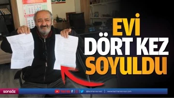 Evi d&ouml;rt kez soyuldu