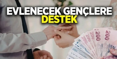 Evlenecek gen&ccedil;lere destek
