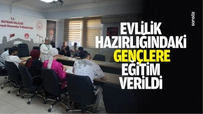 Evlilik hazırlığındaki gen&ccedil;lere eğitim verildi