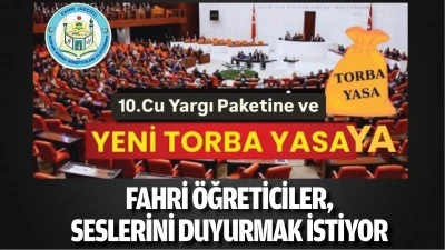 Fahri &ouml;ğreticiler, seslerini duyurmak istiyor