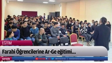 Farabi &Ouml;ğrencilerine Ar-Ge eğitimi&hellip;