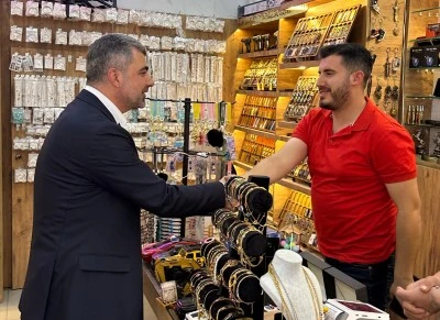 Faruk Kılı&ccedil;'tan esnaf ziyareti