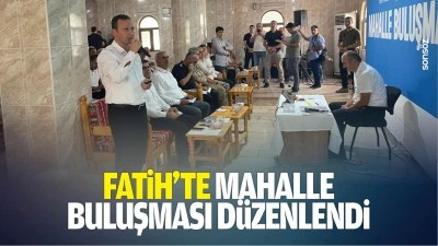 Fatih&rsquo;te mahalle buluşması d&uuml;zenlendi