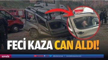 Feci kaza can aldı