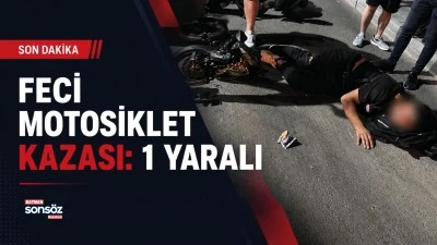 Feci motosiklet kazası: 1 yaralı
