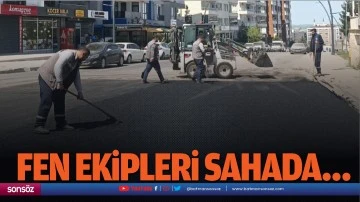 Fen ekipleri sahada&hellip;