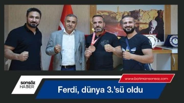 Ferdi, d&uuml;nya 3.&rsquo;s&uuml; oldu