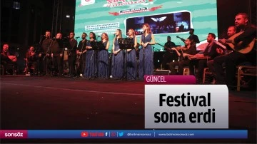 Festival sona erdi